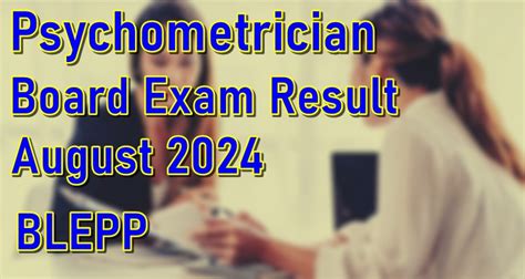 board exam for psychometrician|BLEPP RESULT: PRC Psychometrician Board Exam .